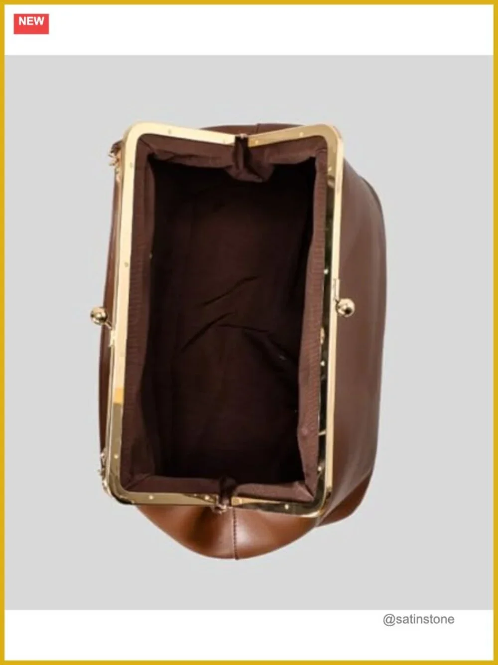 Slouchy PU Leather Kiss Lock Crossbody Hobo Shoulder Bag